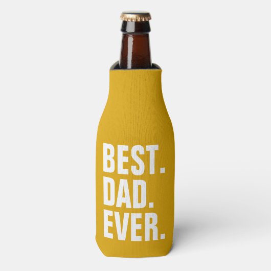 Gepersonaliseerde vaders dag cadeau beste vader oo flesjeskoeler (Fles Voorkant)