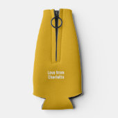 Gepersonaliseerde vaders dag cadeau beste vader oo flesjeskoeler (Achterkant)