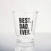 Gepersonaliseerde vaders dag cadeau beste vader oo shot glas