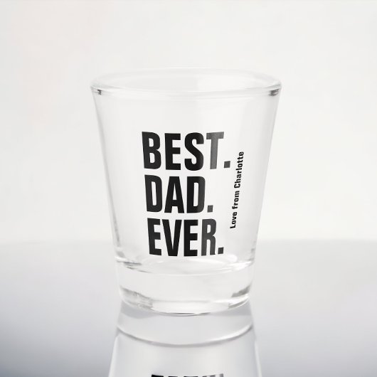 Gepersonaliseerde vaders dag cadeau beste vader oo shot glas