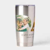 Gepersonaliseerde vaders dag foto geïsoleerde drinkbeker (Voorkant)