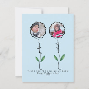 Gepersonaliseerde Vaders Tuin Fotocadeau van kinde Briefkaart