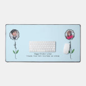 Gepersonaliseerde Vaders Tuin Fotocadeau van kinde Bureaumat (Keyboard & Muis)