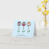 Gepersonaliseerde Vaders Tuin Fotocadeau van kinde Kaart (Gele Bloem)