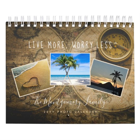 Gepersonaliseerde vakantie 2026 Familiefoto Kalender (Hoes)