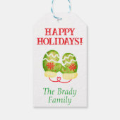 Gepersonaliseerde vakantie cadeau label cadeaulabel (Achterkant)