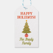 Gepersonaliseerde vakantie cadeau label cadeaulabel (Achterkant)