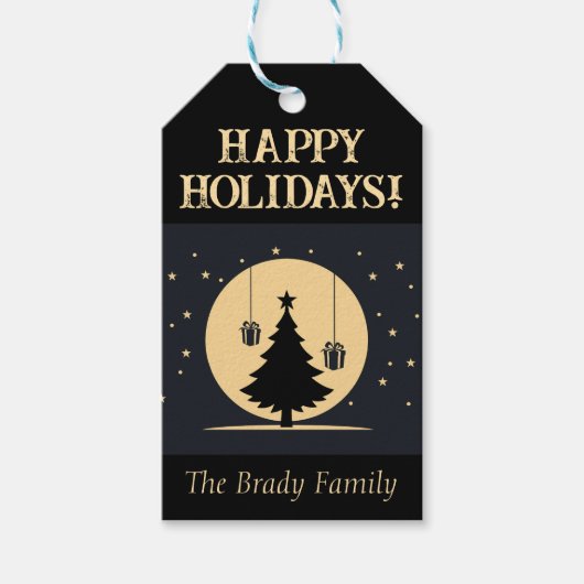 Gepersonaliseerde vakantie cadeau label cadeaulabel (Voorkant)