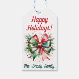 Gepersonaliseerde vakantie cadeau label cadeaulabel