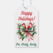 Gepersonaliseerde vakantie cadeau label cadeaulabel (Achterkant)