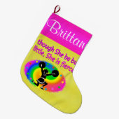  GEPERSONALISEERDE VAKANTIE CHEERLEADING STOCKING GROTE KERSTSOK (Voorkant (Hangend))