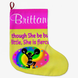  GEPERSONALISEERDE VAKANTIE CHEERLEADING STOCKING GROTE KERSTSOK