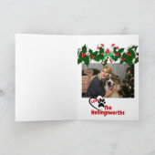 Gepersonaliseerde vakantie Kaart voor Hondenliefhe (Binnen)