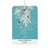 Gepersonaliseerde vakantie Ornamenten w / Snow Luchtverfrisser (Voorkant)