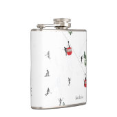 Gepersonaliseerde vakantie skilift heupfles (Rechts)