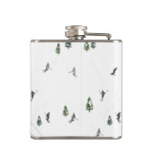 Gepersonaliseerde vakantie skilift heupfles (Achterkant)