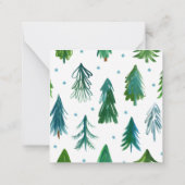 Gepersonaliseerde Vakantiebomen Cadeaubehuizing Ka Notitiekaartje (Achterkant)