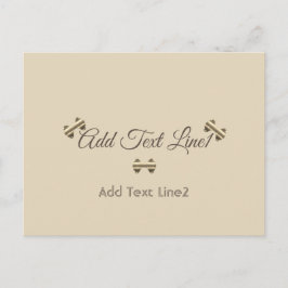 Gepersonaliseerde vakantieseizoen vibe briefkaart