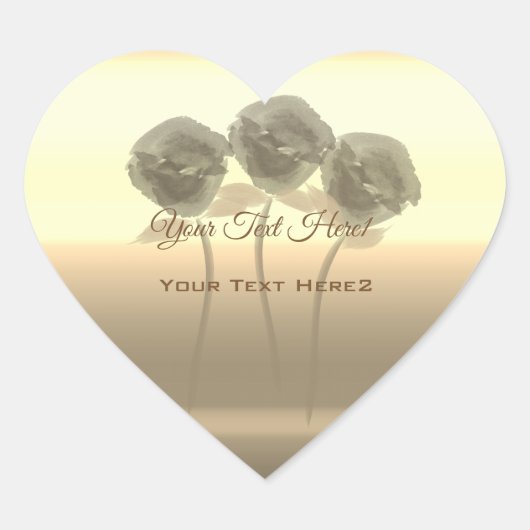 Gepersonaliseerde vakantieseizoen vibe hart sticker (Voorkant)