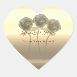 Gepersonaliseerde vakantieseizoen vibe hart sticker