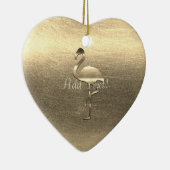 Gepersonaliseerde vakantieseizoen vibe keramisch ornament (Rechts)