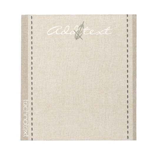 Gepersonaliseerde vakantieseizoen vibe notitieblok (Voorkant)