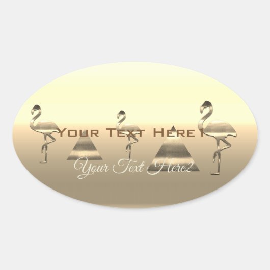 Gepersonaliseerde vakantieseizoen vibe ovale sticker (Voorkant)