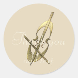 Gepersonaliseerde vakantieseizoen vibe ronde sticker