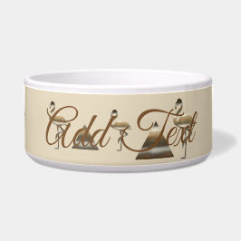 Gepersonaliseerde vakantieseizoen vibe voerbakje