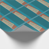 Gepersonaliseerde vakantiewens op aardse tinten en cadeaupapier (Hoek)