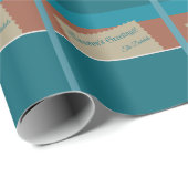 Gepersonaliseerde vakantiewens op aardse tinten en cadeaupapier (Rol Hoek)