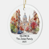 Gepersonaliseerde Valencia Ornament, Spanje Keramisch Ornament (Links)