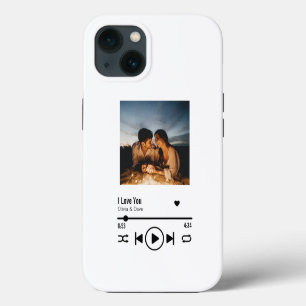 Gepersonaliseerde Valentijn Foto Lied Afspeellijst iPhone 13 Hoesje