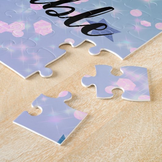 Gepersonaliseerde Valentijn mooi paar legpuzzel (Zijkant)