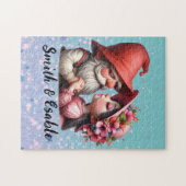 Gepersonaliseerde Valentijn mooi paar legpuzzel (Horizontaal)