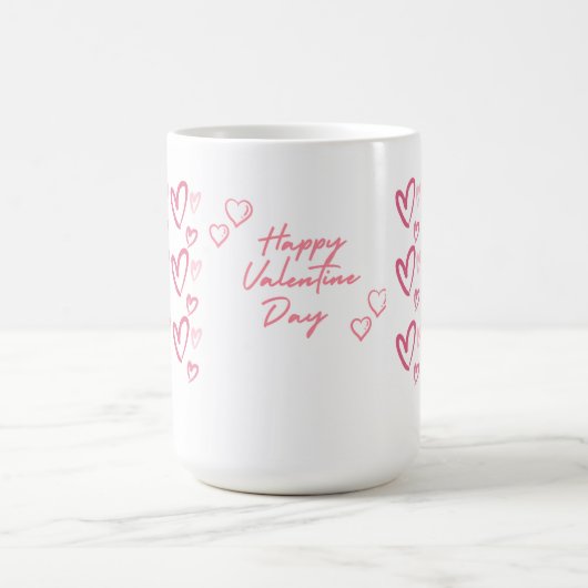 Gepersonaliseerde Valentijn's Day Coffee Mok (Center)