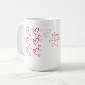 Gepersonaliseerde Valentijn's Day Coffee Mok (Voorkant links)