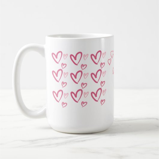 Gepersonaliseerde Valentijn's Day Coffee Mok (Links)