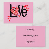Gepersonaliseerde Valentijn's Day Kaarten voor kin Notitiekaartje (Voorkant / Achterkant)