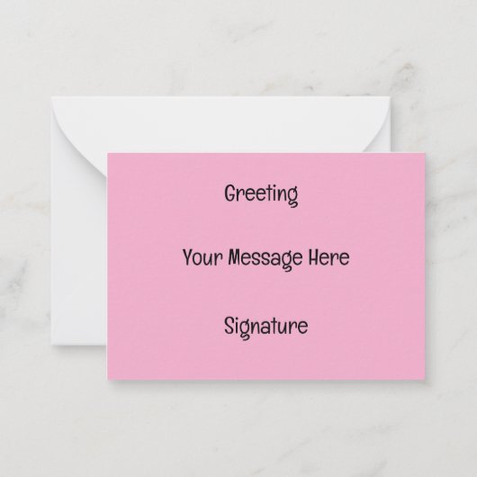 Gepersonaliseerde Valentijn's Day Kaarten voor kin Notitiekaartje (Achterkant)