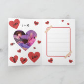 Gepersonaliseerde Valentijns Popcorn Love Kaart (Binnen)