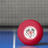 Gepersonaliseerde Valentijnsdag Cadeauidee Pingpongbal (Net)
