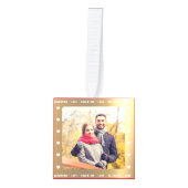 Gepersonaliseerde Valentijnsdag Faux Gold Multi Fo Decoratie (Voorkant)