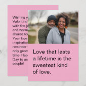 Gepersonaliseerde Valentijnsdag Flat Kaart voor he (Voorkant / Achterkant)