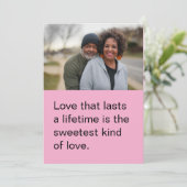 Gepersonaliseerde Valentijnsdag Flat Kaart voor he (Staand voorkant)