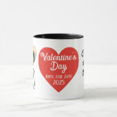 Gepersonaliseerde Valentijnsdag Foto "LOVE" collag Mok (Midden)