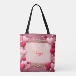 Gepersonaliseerde Valentijnsdag Full Print Tote Bag