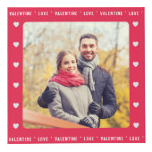 Gepersonaliseerde Valentijnsdag Gift Rood Multi Fo Kubus (Voorkant)