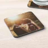 Gepersonaliseerde Valentijnsdag Hard Plastic Onder Bier Onderzetter (Linkerzijde)