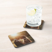 Gepersonaliseerde Valentijnsdag Hard Plastic Onder Bier Onderzetter (Rechterzijde)